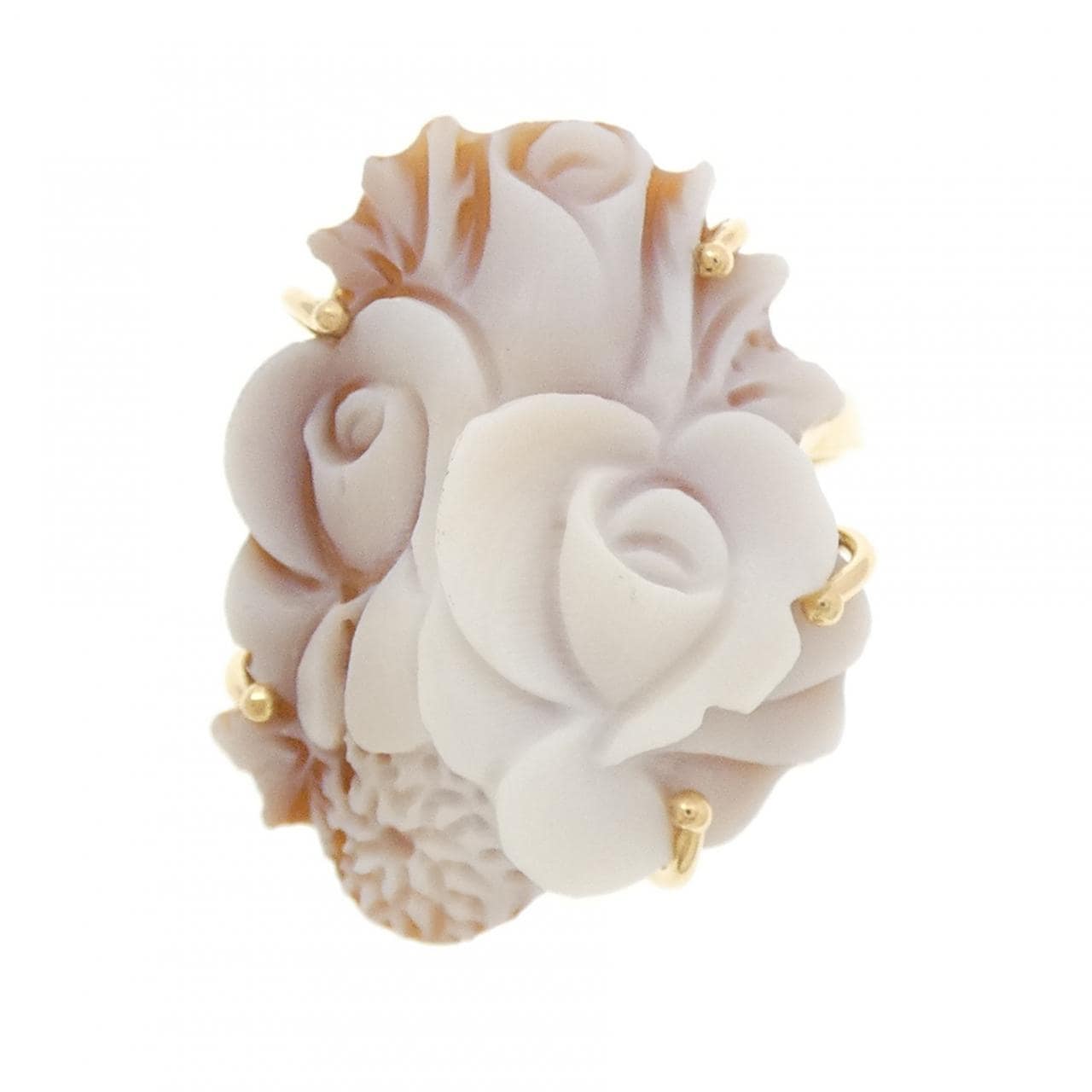 750YG シェルカメオ リング