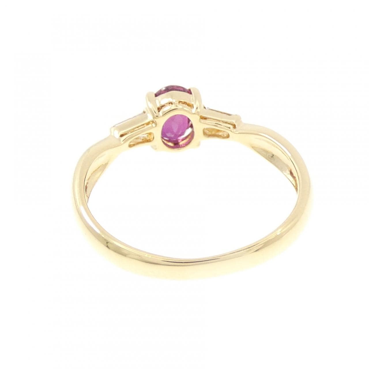 K18YG ルビー リング 0.60CT