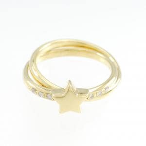 K18YG star Diamond ring