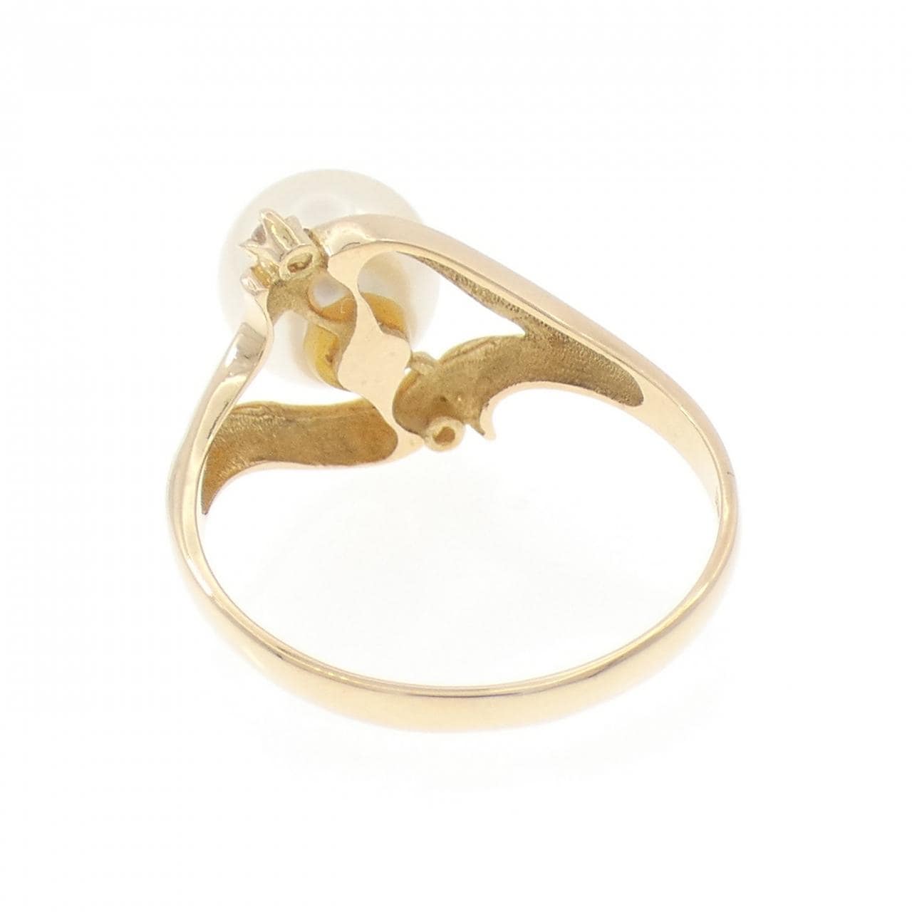 K18YG アコヤパール リング 7.8mm