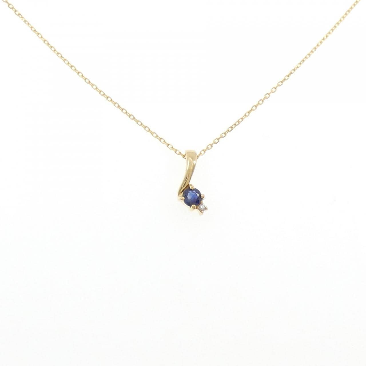 K18YG サファイヤ ネックレス