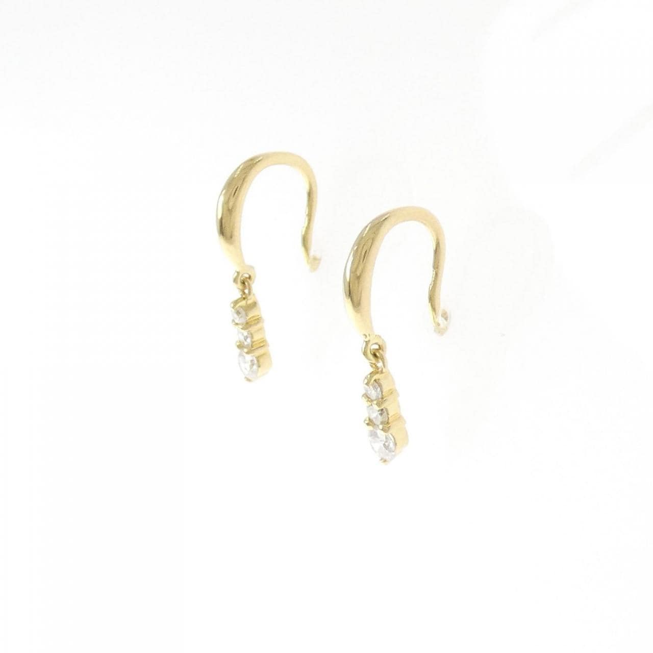 K18YG ダイヤモンド ピアス 0.20CT
