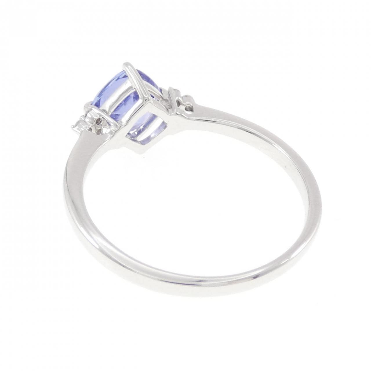K18WG タンザナイト リング 1.00CT