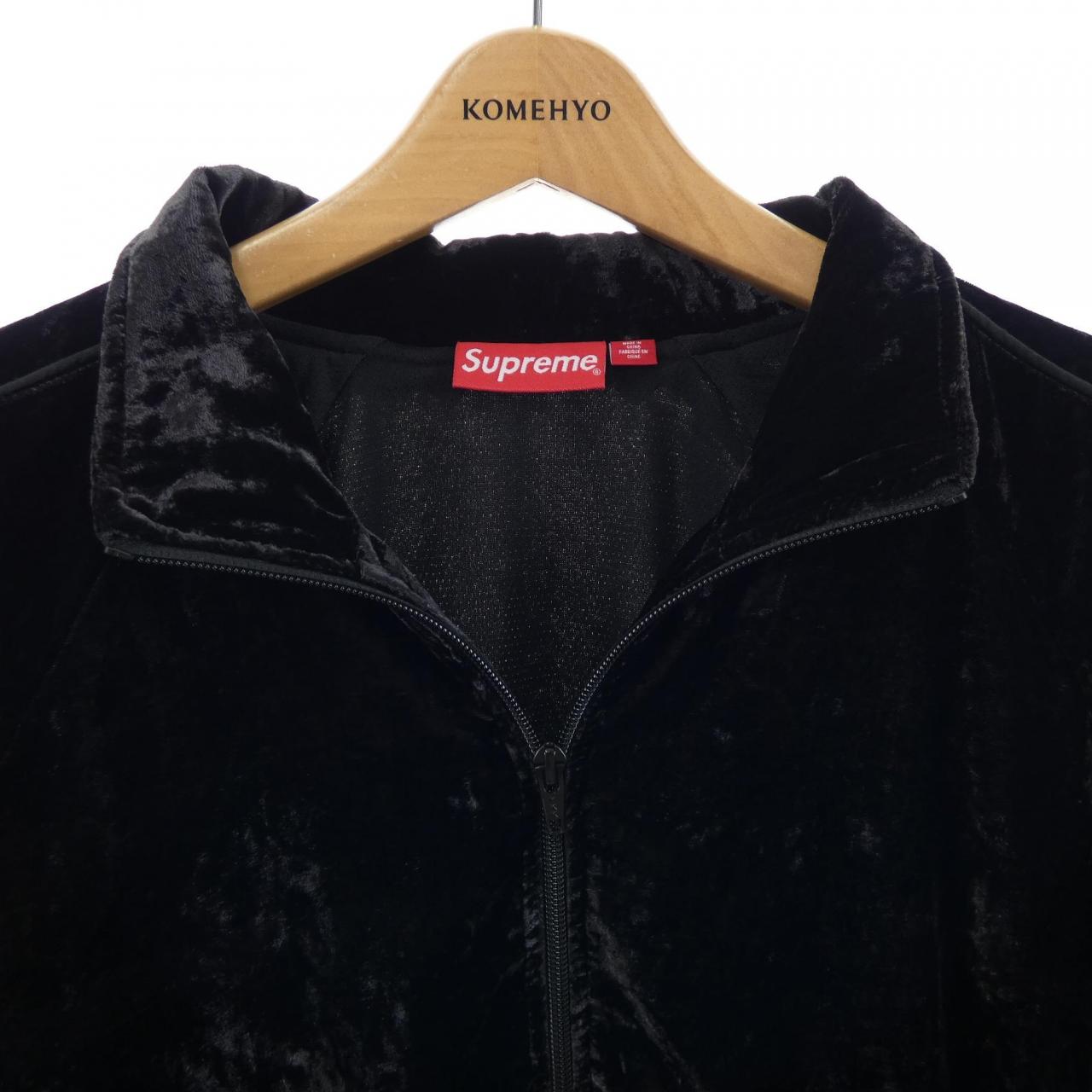 シュプリーム SUPREME crushed velvet track jack ジャケット