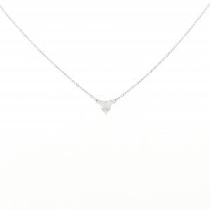 K18WG ハート ダイヤモンド ネックレス 0.100CT