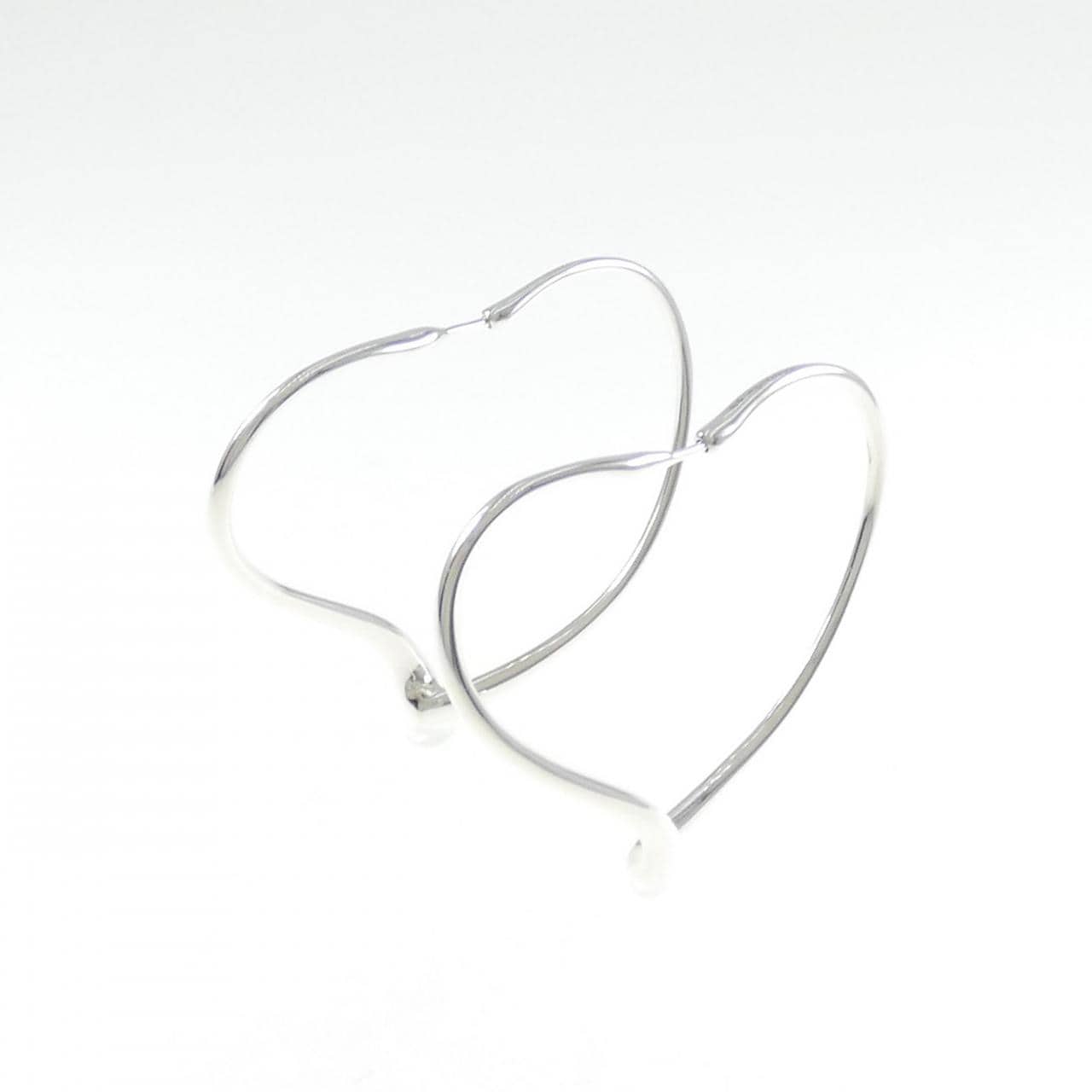 TIFFANY open heart hoop earrings