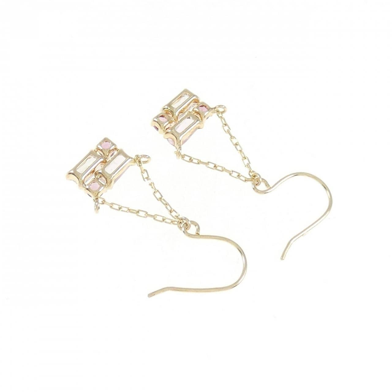 [BRAND NEW] K10YG Color Stone Earrings