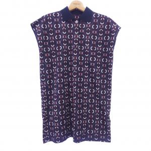 エルメス HERMES カノエ　CANOE 3E4512DB ポロ ドレス カットワンピース