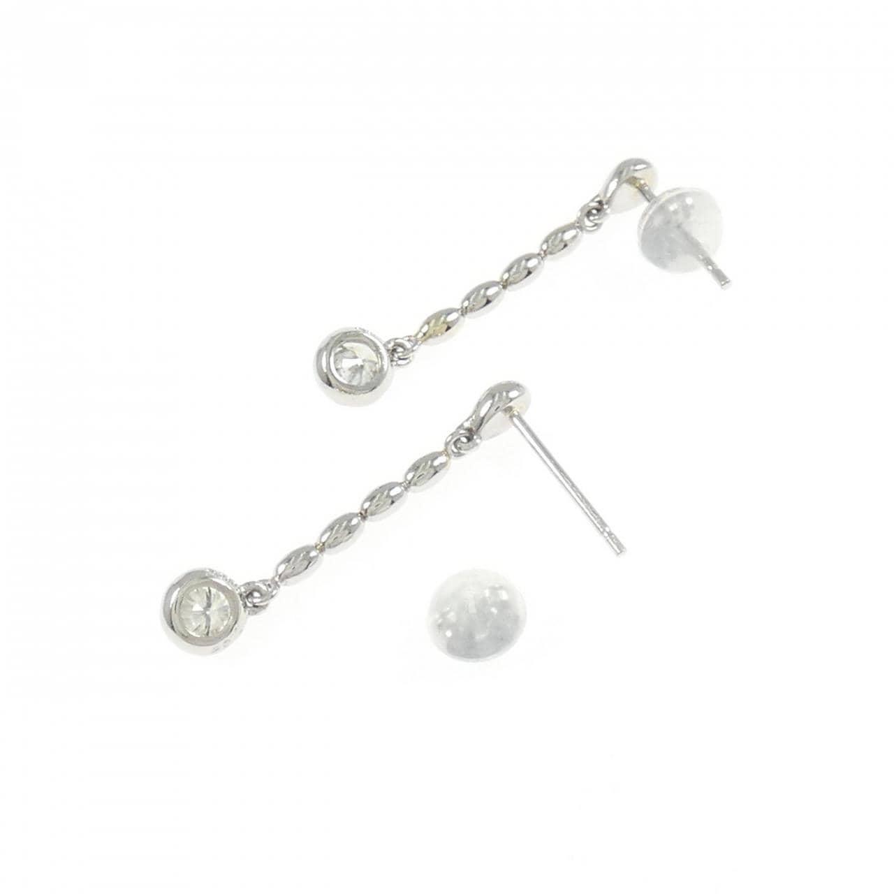 PT900 ダイヤモンド ピアス 0.32CT