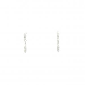 K18WG ダイヤモンド ピアス 0.06CT