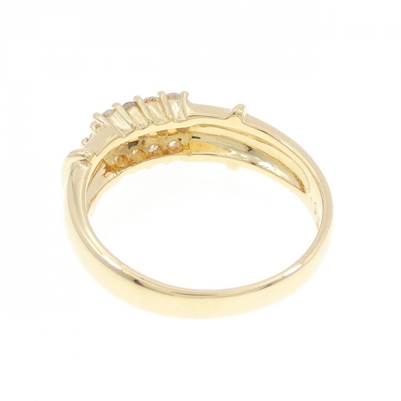 K18YG パヴェ ダイヤモンド リング 0.30CT