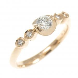 K18PG ダイヤモンド リング 0.2CT