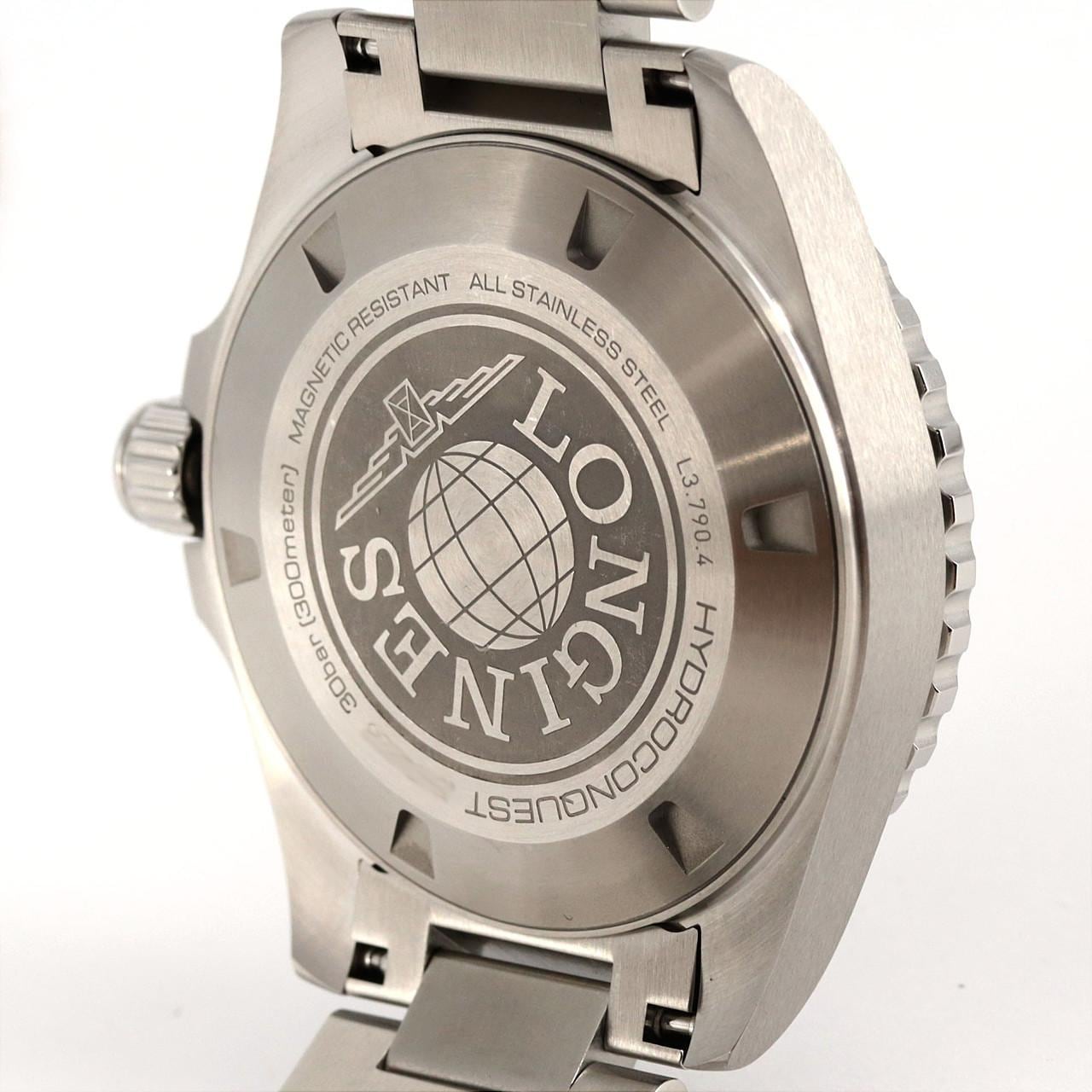 LONGINES HydroConquest GMT L3.790.4.66.6 SS自動上弦