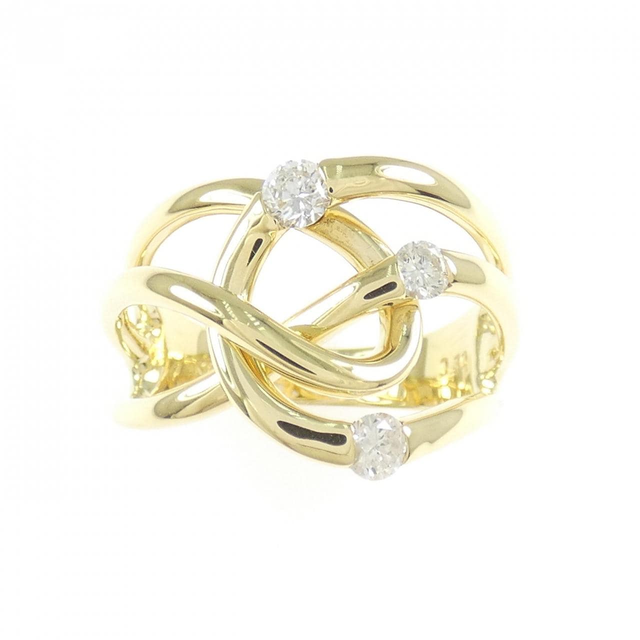 K18YG ダイヤモンド リング 0.30CT