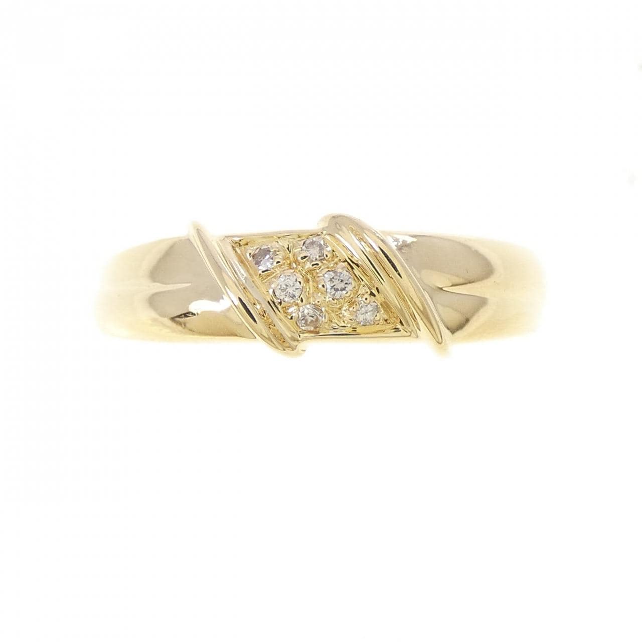 K18YG ダイヤモンド リング 0.03CT