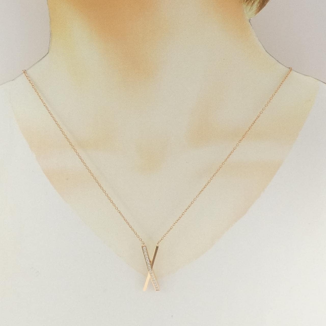 ティファニー アトラス X ラージ ネックレス 0.19CT