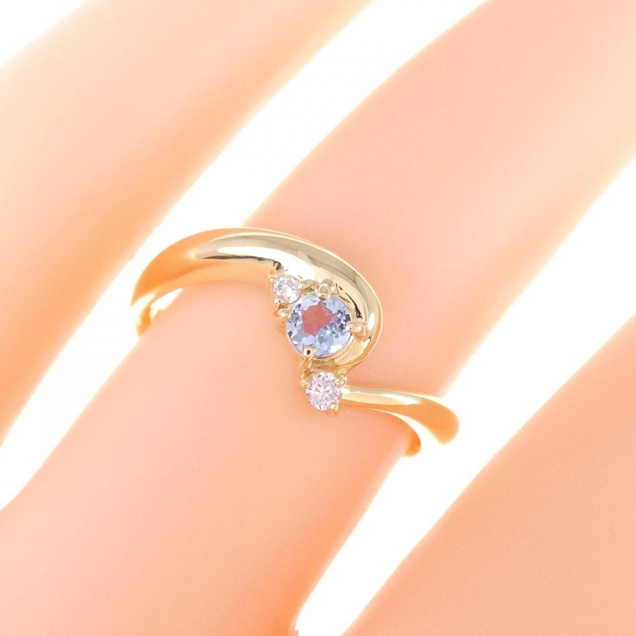 コメ兵｜K18YG アクアマリン リング 0.11CT｜ジュエリー｜リング