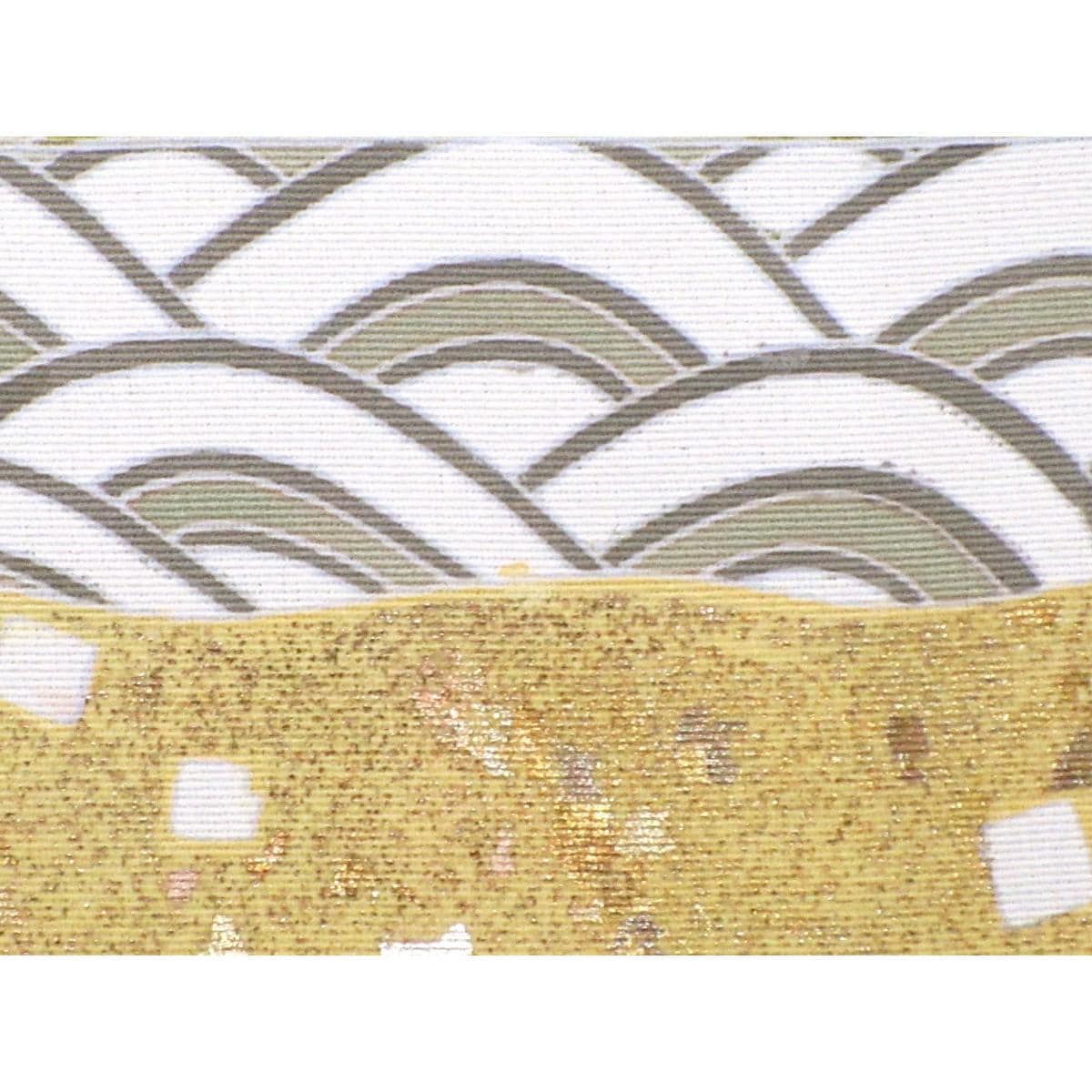 訪問着　友禅金彩加工　刺繍入りボカシ染
