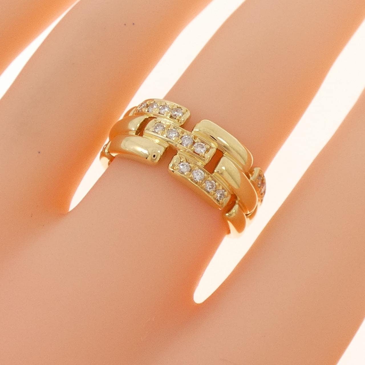 K18YG ダイヤモンド リング 0.25CT