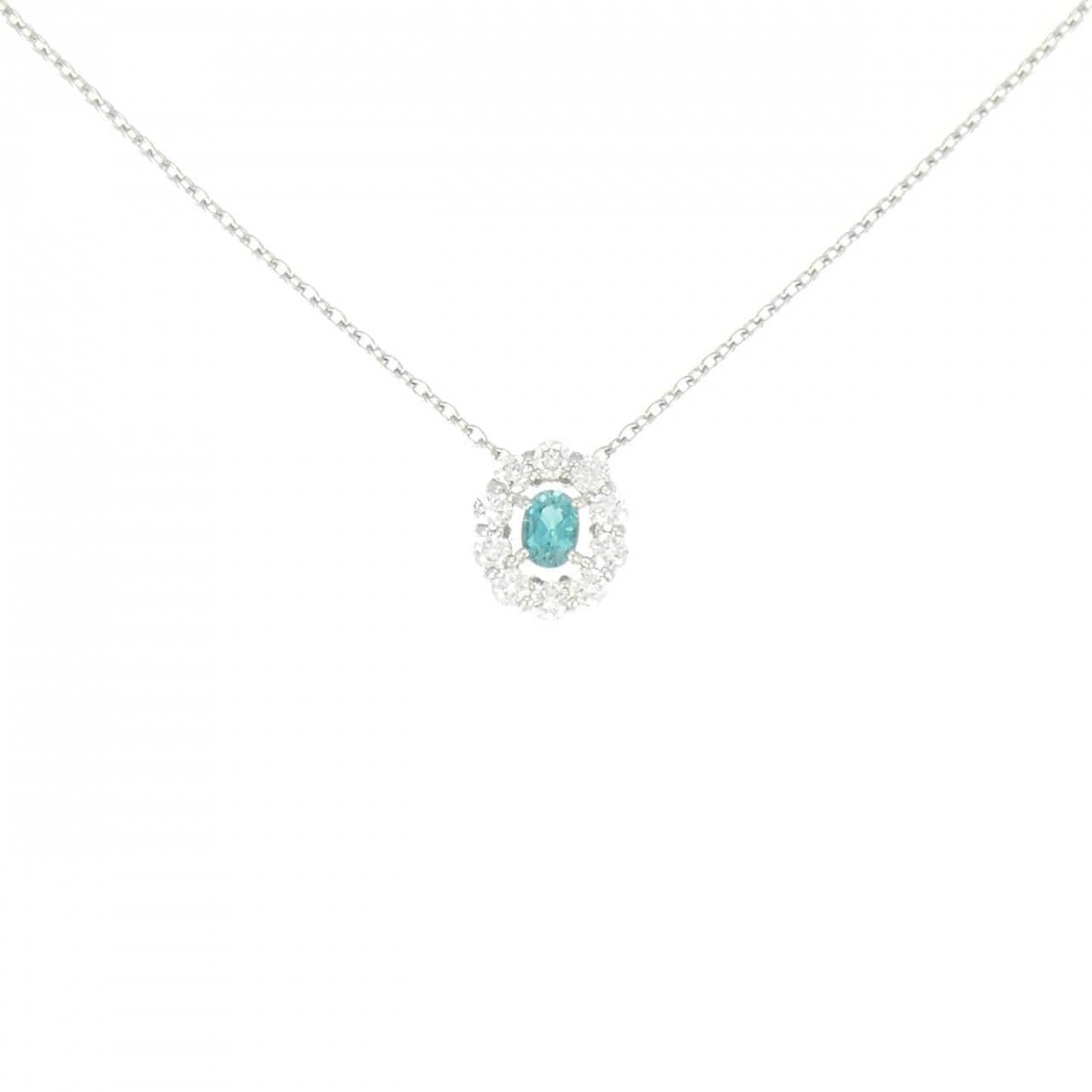 PT900/PT850 グランディディエライト ネックレス 0.100CT