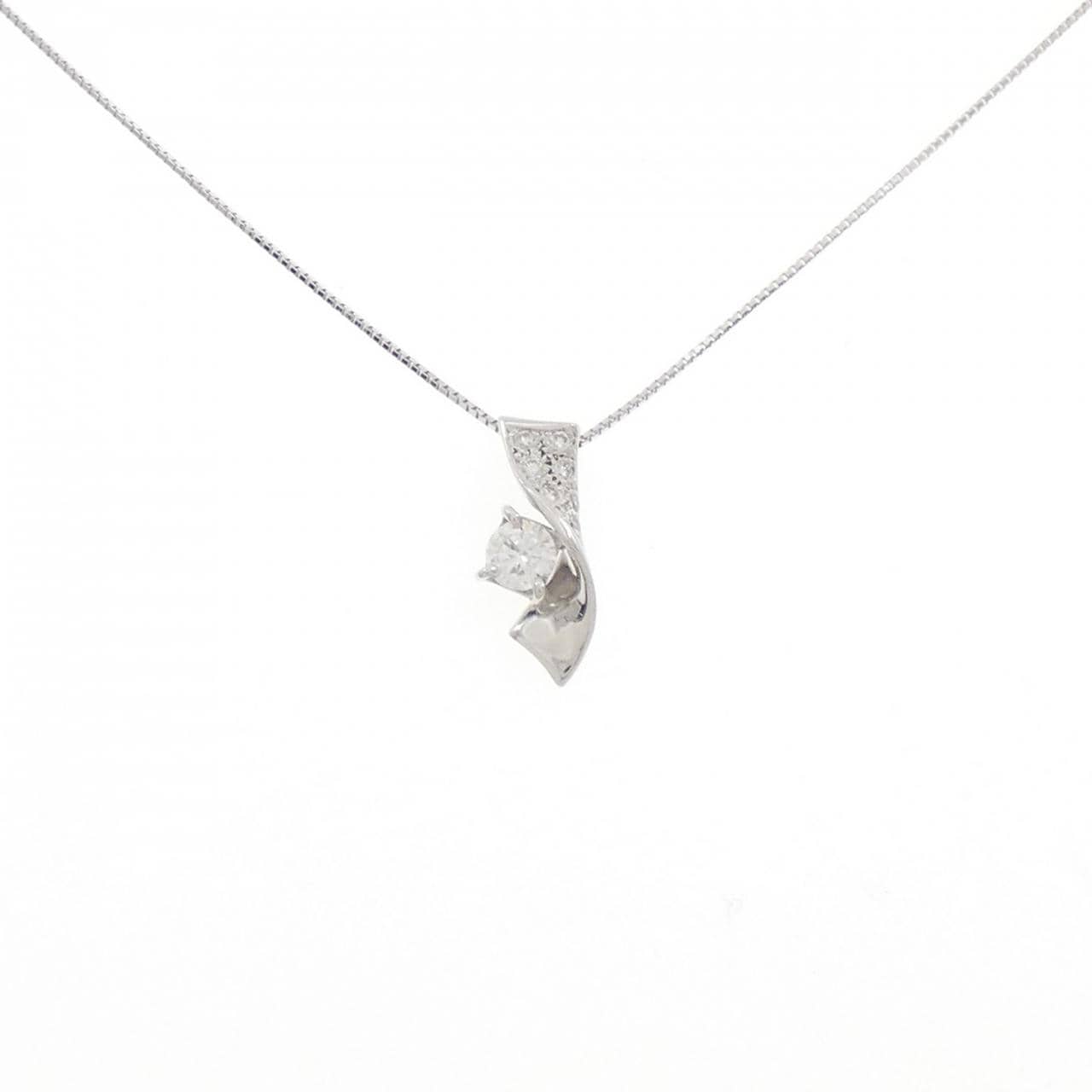 K18WG ダイヤモンド ネックレス 0.317CT