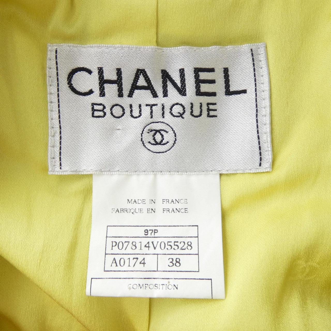 【ヴィンテージ】シャネル CHANEL P07814V05528 97P ノーカラージャケット