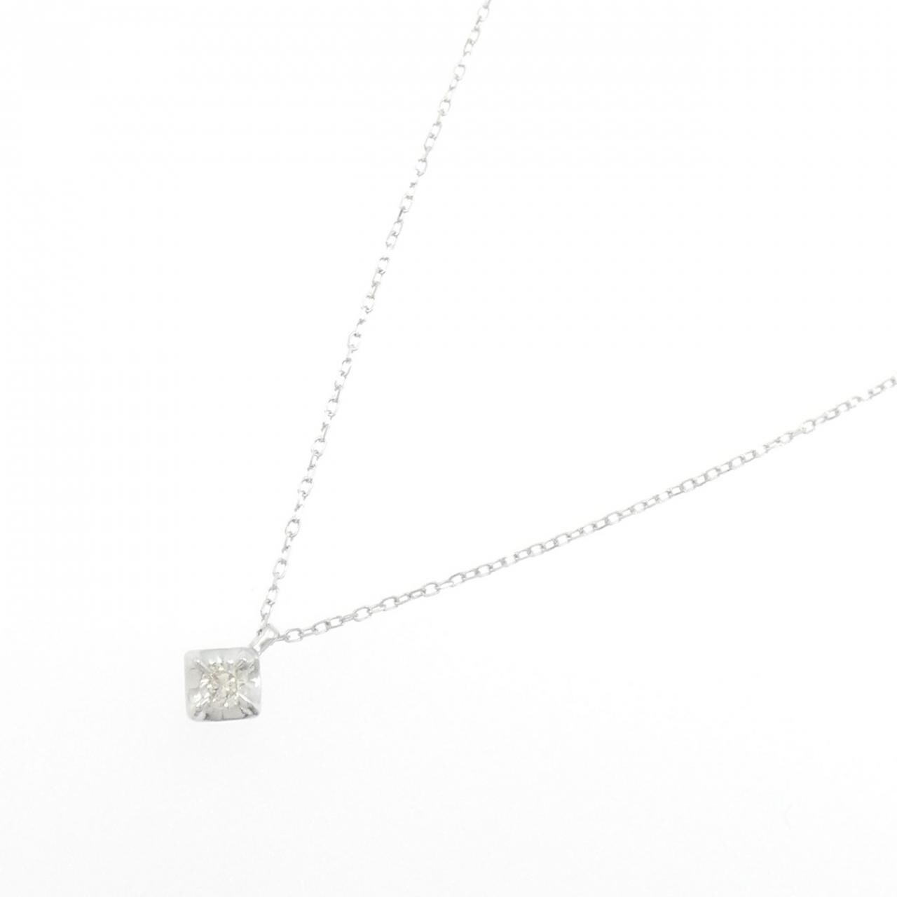 K10WG ダイヤモンド ネックレス 0.08CT