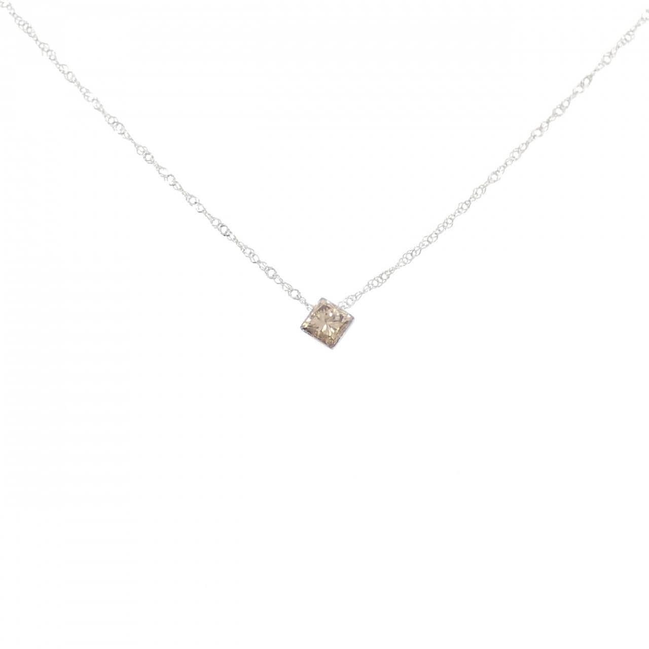 K18WG ダイヤモンド ネックレス 0.20CT