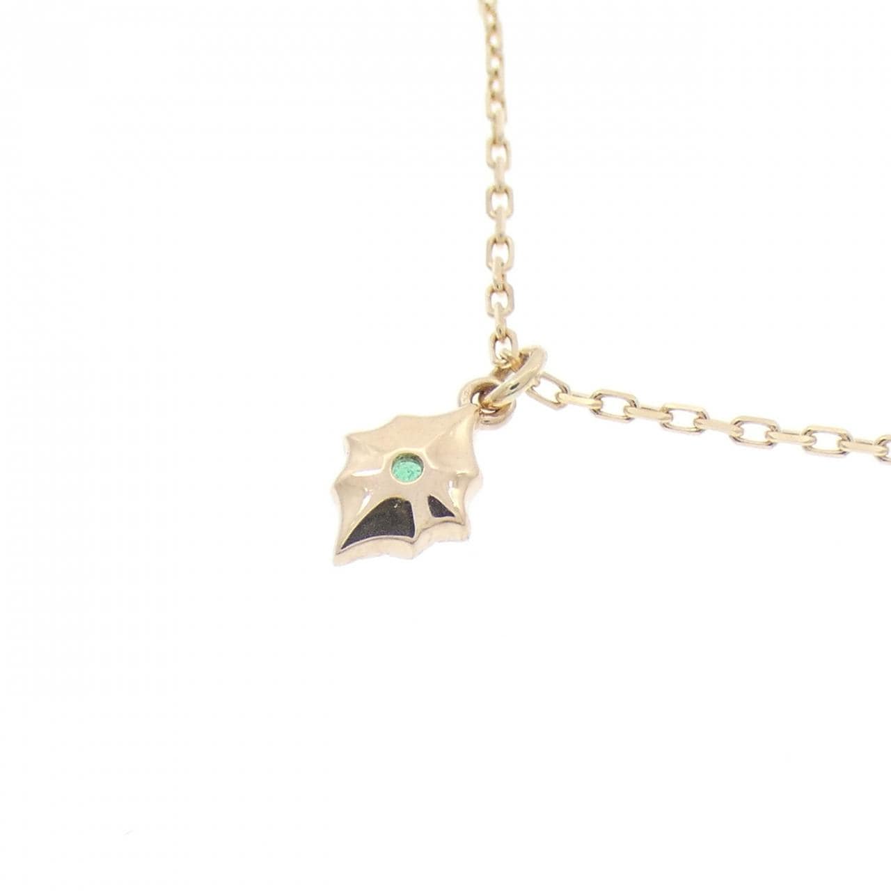 アガット エメラルド ネックレス