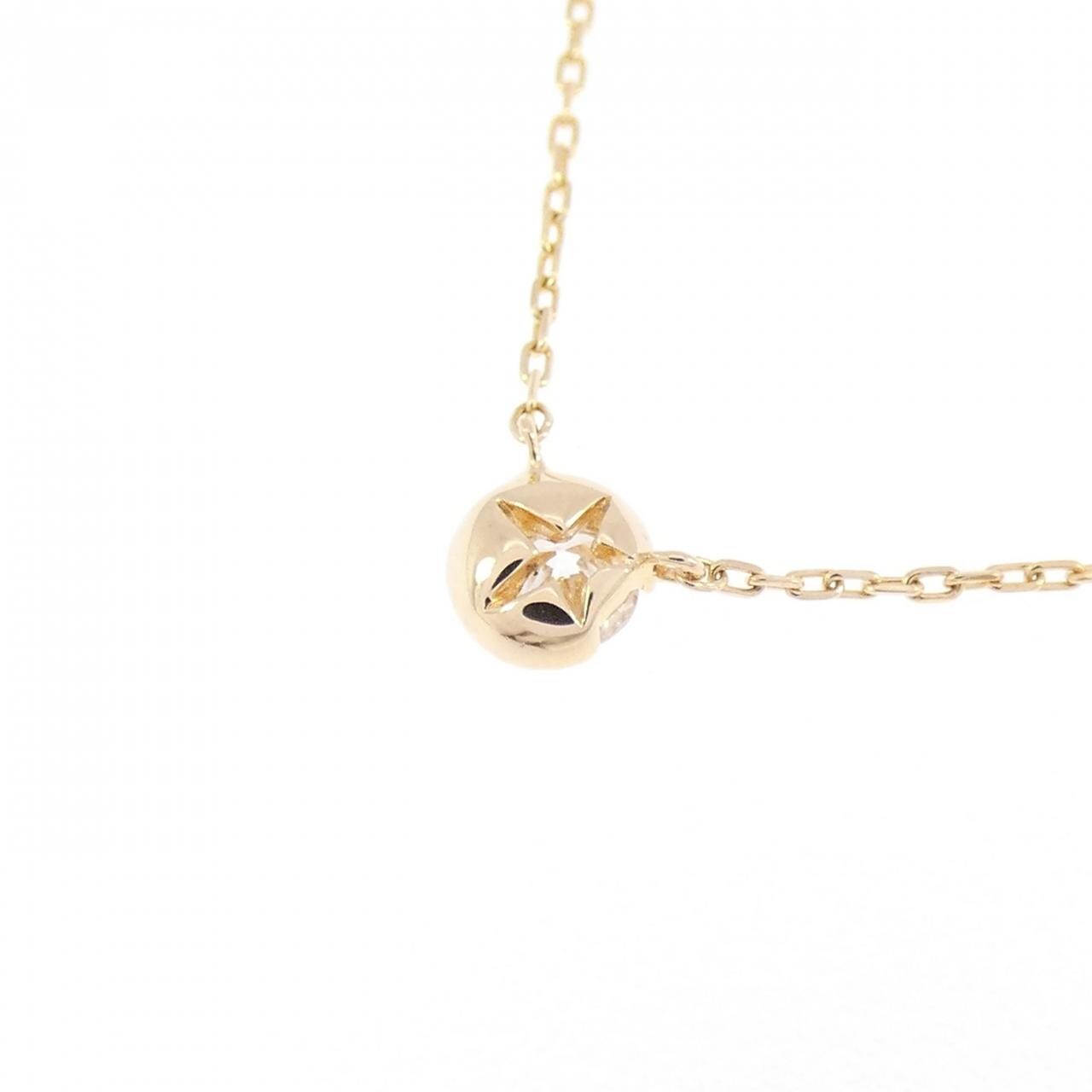 スタージュエリー ムーンセッティング ネックレス 0.06CT