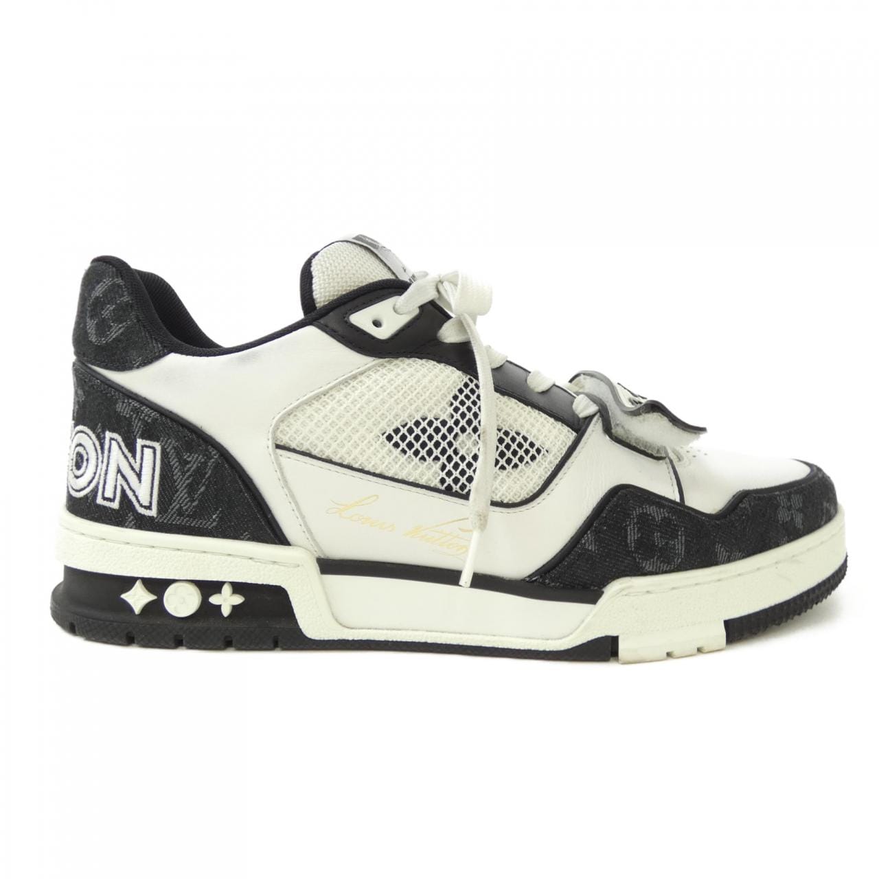 ルイヴィトン LOUIS VUITTON LVトレイナーライン モノグラムデニム スニーカー