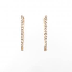 K18PG ダイヤモンド ピアス 0.59CT