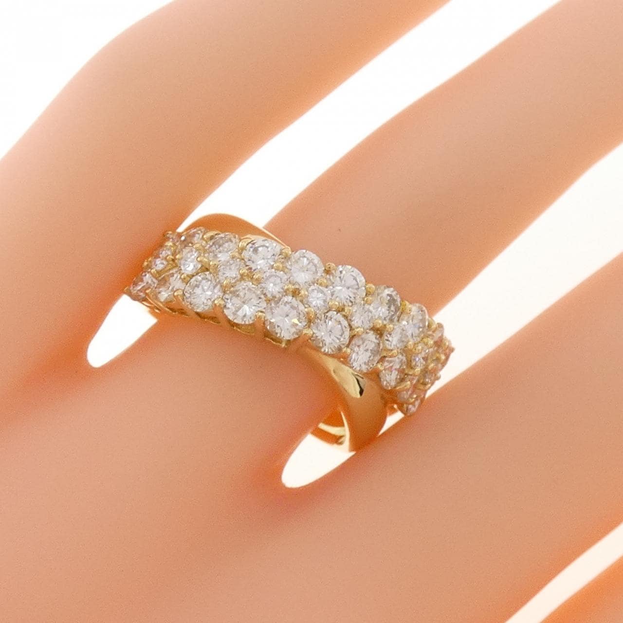 K18YG ダイヤモンド リング 2.23CT