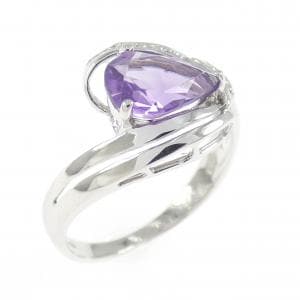 K18WG アメジスト リング