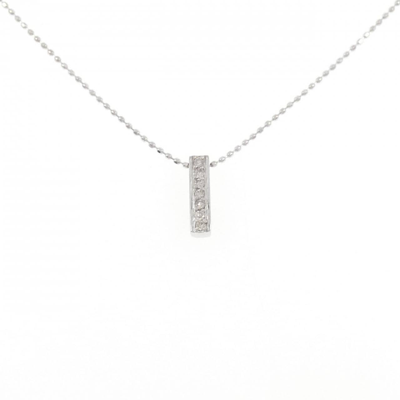 K18WG ルビー ネックレス 0.05CT