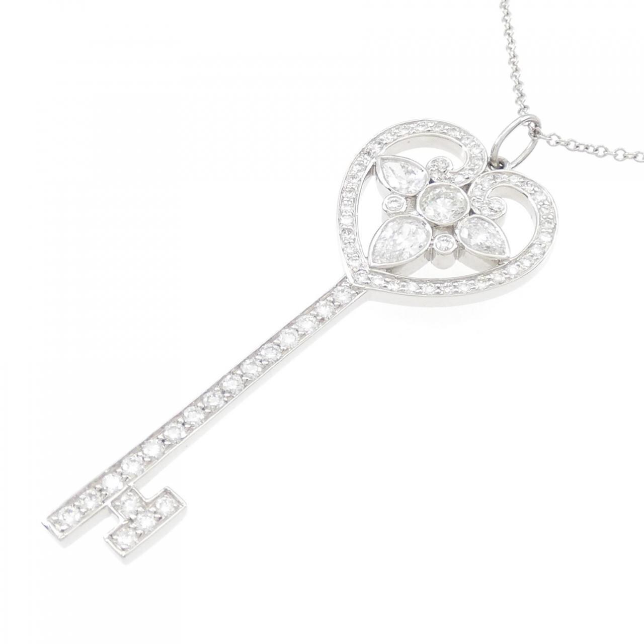 TIFFANY Allnate Heart Key Necklace