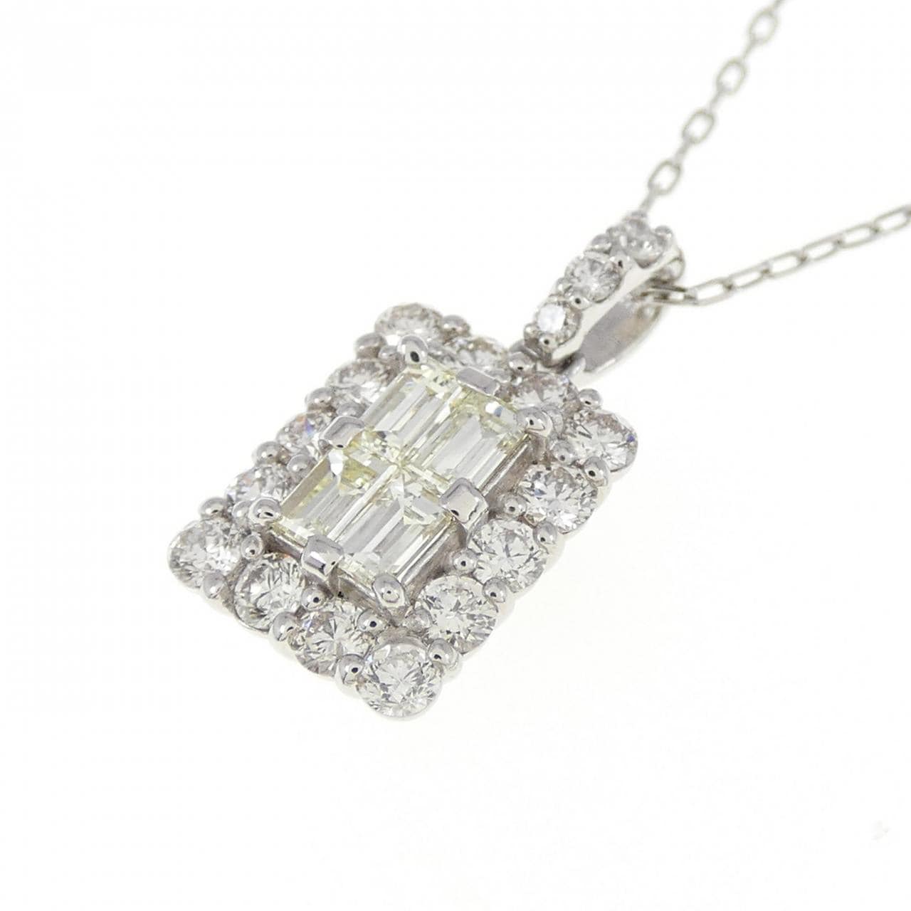 【新品】PT ダイヤモンド ネックレス 0.50CT