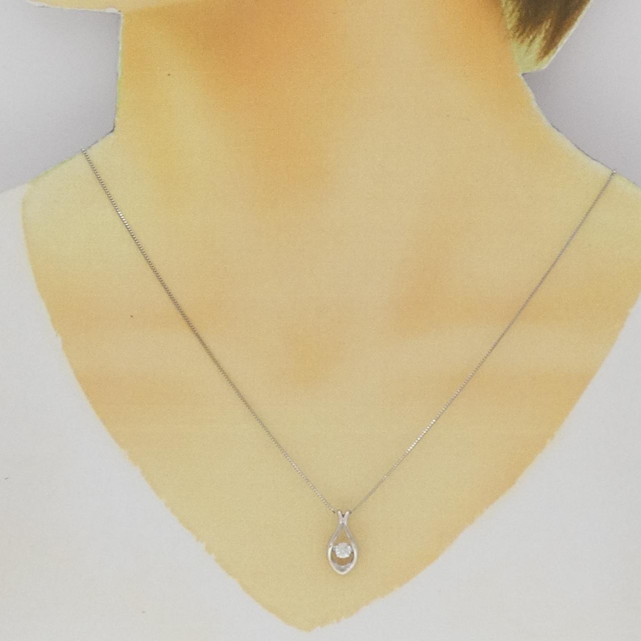 PT900/PT850 ダイヤモンド ネックレス 0.18CT