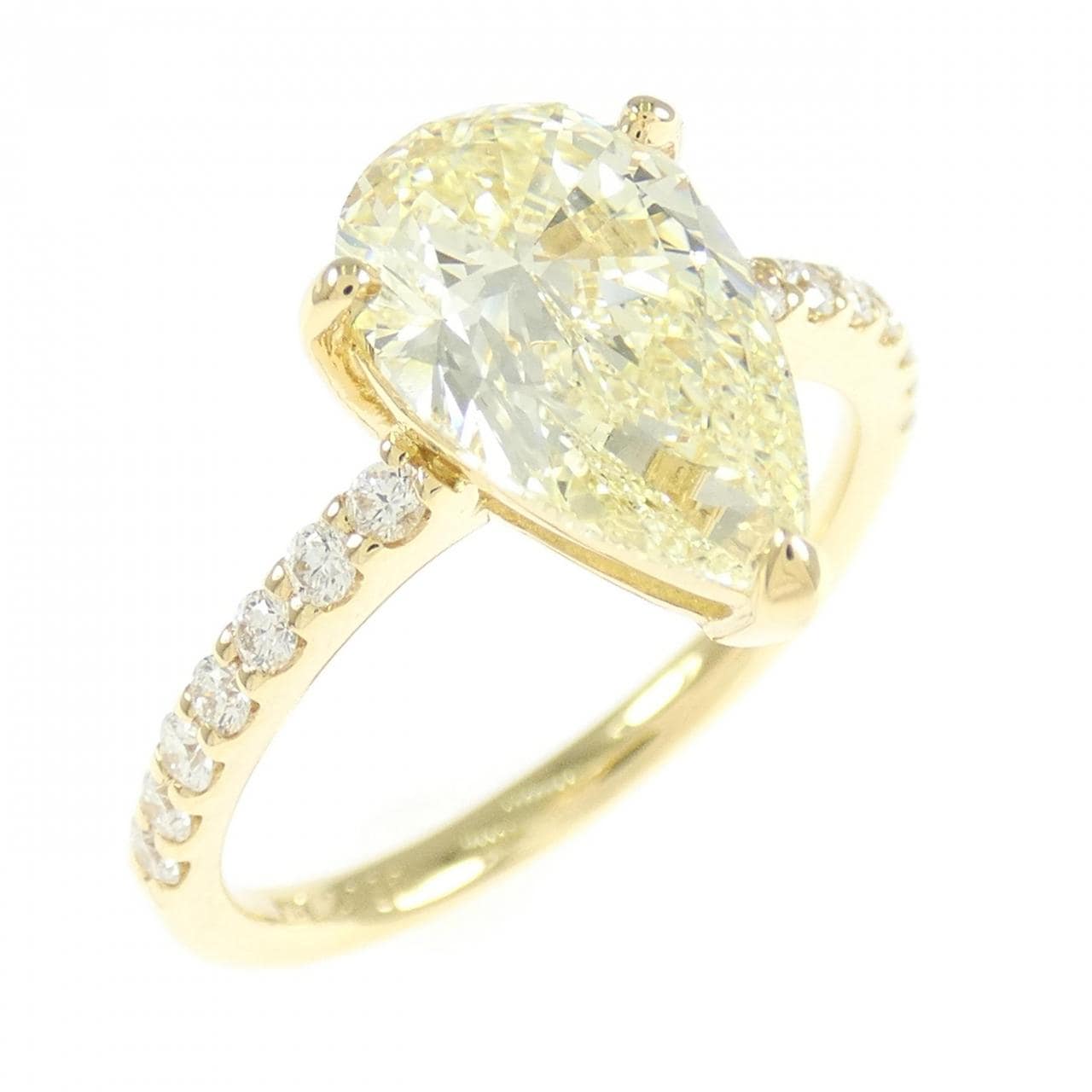 [Remake] K18YG Diamond Ring 2.030CT LY VS2 Pear Shape