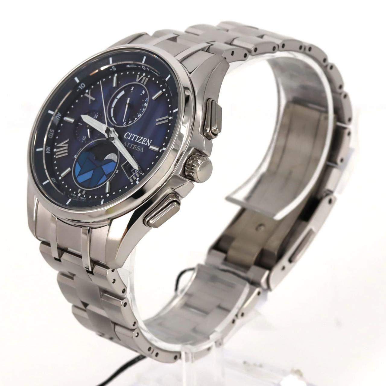 【新品】シチズン アテッサ 電波時計 H874-005HK0B/BY1000-51L TI ソーラークォーツ