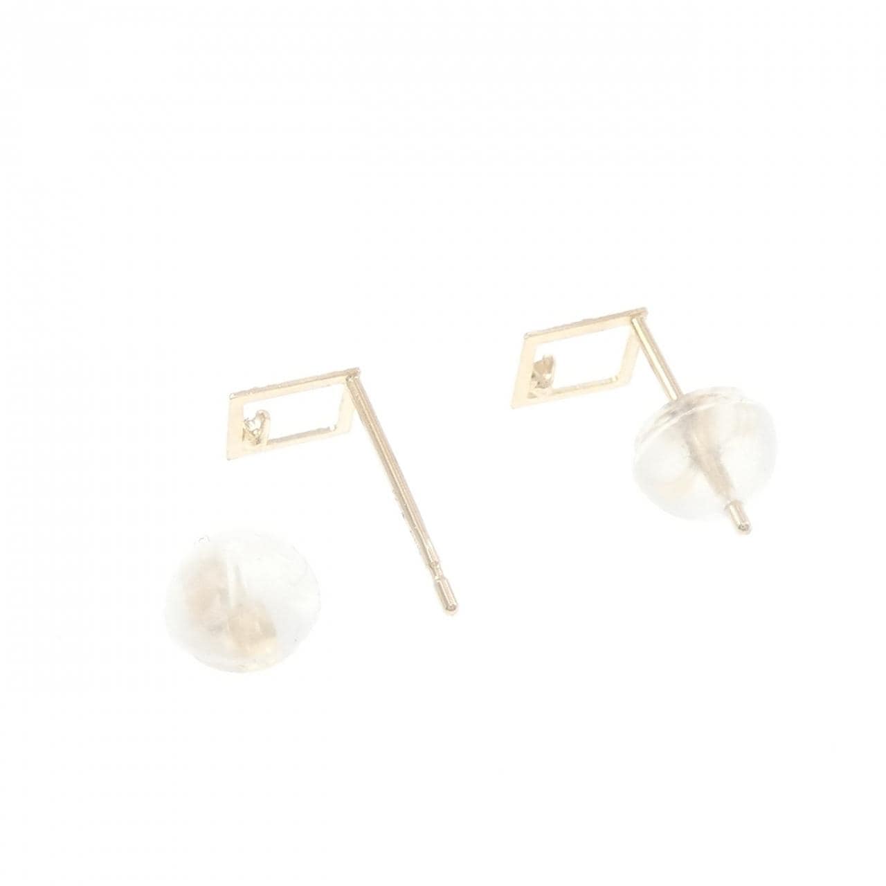 【新品】K10YG ダイヤモンド ピアス 0.024CT