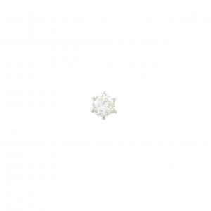 PT900 ソリティア ダイヤモンド ピアス 0.28CT 片耳
