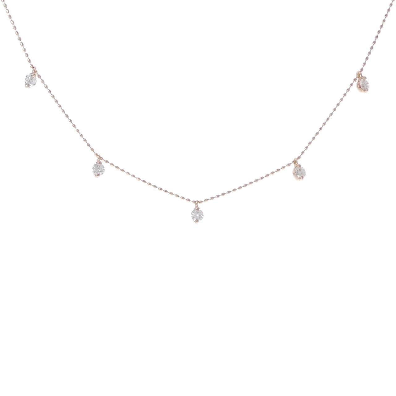 K18PG ダイヤモンド ネックレス 0.50CT