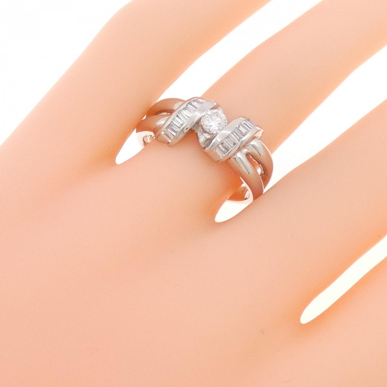 PT900 Diamond Ring 0.186CT