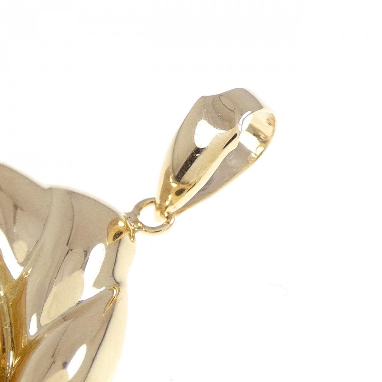 K18YG (frame) coin pendant