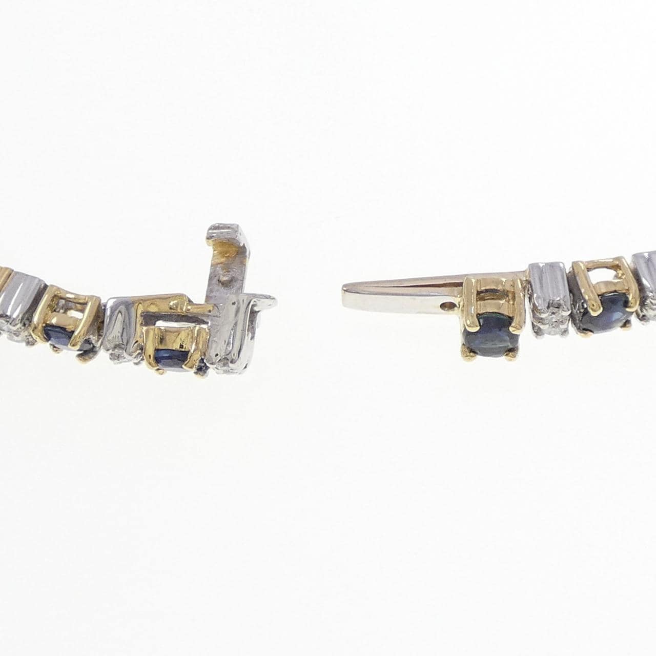 750YG/750WG サファイヤ ブレスレット 4.45CT