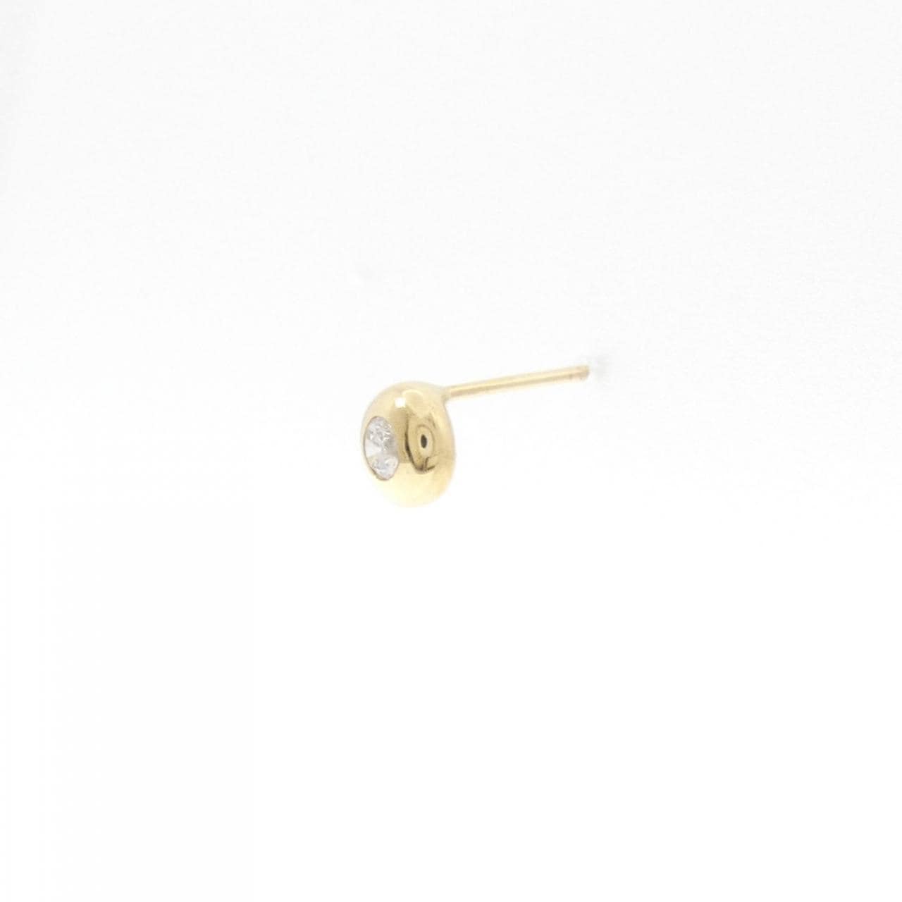 K18YG ダイヤモンド ピアス 0.07CT 片耳