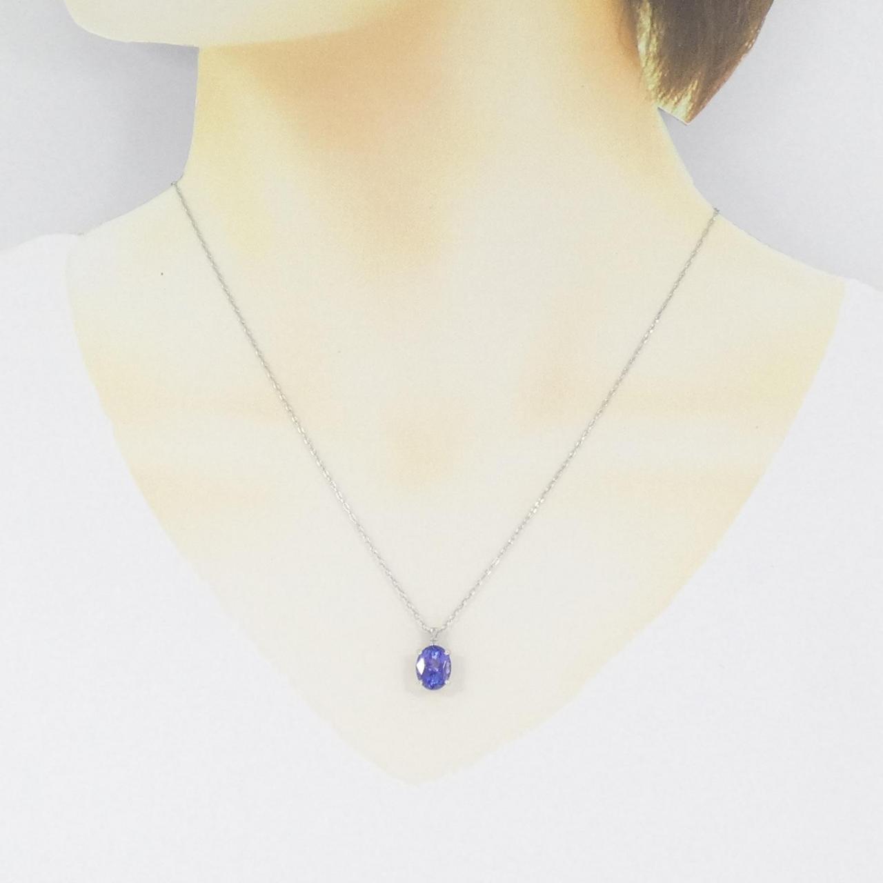 純PT/PT タンザナイト ネックレス 2.34CT