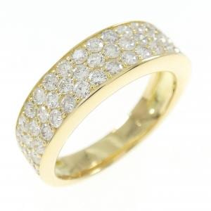 K18YG パヴェ ダイヤモンド リング 1.00CT