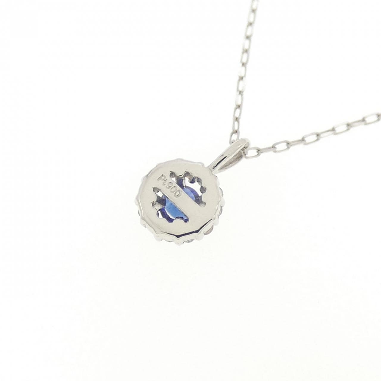 【新品】PT900 サファイヤ ネックレス 0.05CT